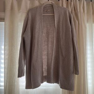 Loft plus light grey knit sweater